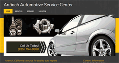 Desktop Screenshot of antiochautomotiveservicecenter.com